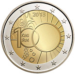 2 euro coin 100 years of the Royal Meteorological Institute | Belgium 2013