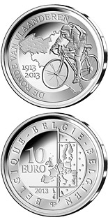 10 euro coin 100 years of the Tour of Flanders | Belgium 2013