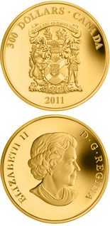 300 dollar coin Nova Scotia Coat of Arms | Canada 2011
