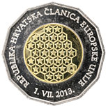 25 kuna coin Republic of Croatia – A Member of the European Union | Croatia 2013