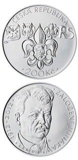 200 koruna coin Foundation of Junák scout movement | Czech Republic 2012