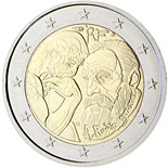 2 euro coin Centenary of Auguste Rodin  | France 2017