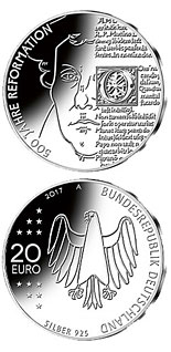 20 euro coin 500 Jahre Reformation  | Germany 2017