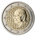 2 euro coin 120 years from the birth of Dimitri Mitropoulos  | Greece 2016