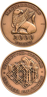 2000 forint coin Somogyvár-Kupavár National Memorial place | Hungary 2014
