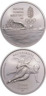 2000 forint coin 125 years of Hungarian Olympic Committee | Hungary 2020