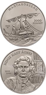 2000 forint coin 100th anniversary of the birth of Ágnes Nemes Nagy | Hungary 2022