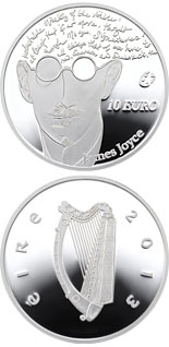 10 euro coin James Joyce | Ireland 2013