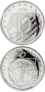 10 euro coin 60 years Peace and Freedom  | Italy 2005