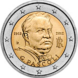 2 euro coin 100th Anniversary of the Death of Giovanni Pascoli | Italy 2012