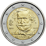 2 euro coin 200th Anniversary of the Birth of Giuseppe Verdi | Italy 2013