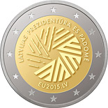 2 euro coin Presidency of the Council of the European Union | Latvia 2015
