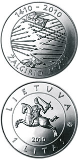 1 litas coin 600th anniversary of the Grünwald Battle | Lithuania 2010