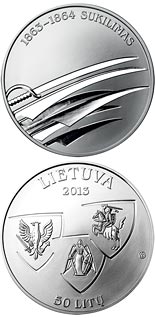 50 litas coin 150th Anniversary of January Uprising 1863-1864  | Lithuania 2013