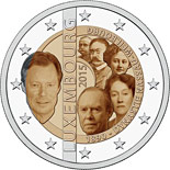 2 euro coin 125th anniversary of the House of Nassau-Weilburg | Luxembourg 2015