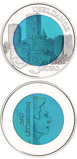 5 euro coin Castle of Useldange | Luxembourg 2017