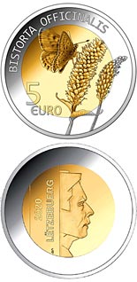 5 euro coin Bistorta officinalis | Luxembourg 2020