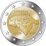 2 euro coin Maltese Walled Cities
Ċittadella Gozo | Malta 2024