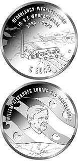 5 euro coin 100th anniversary of the Ir. D.F. Woudagemaal | Netherlands 2020