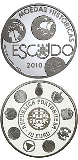 10 euro coin VIII Ibero-American Series - Historical Coins - The Escudo | Portugal 2010