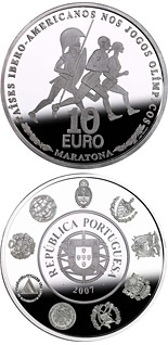 10 euro coin VII Ibero-American Series: Olympic sports – Marathon | Portugal 2007