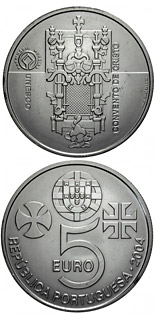 5 euro coin Monastery of Christ in Tomar | Portugal 2004
