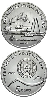 5 euro coin Cultural Landscape of Sintra | Portugal 2006