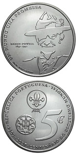 5 euro coin 100 years boy scouts | Portugal 2007