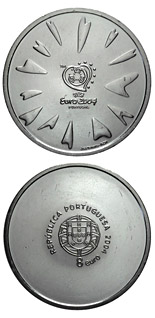 8 euro coin Football European Championship 2004 - The goal | Portugal 2004
