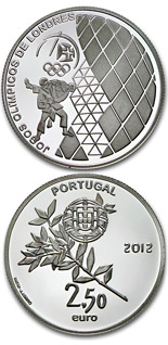 2.5 euro coin XXX. Summer Olympics in London | Portugal 2012
