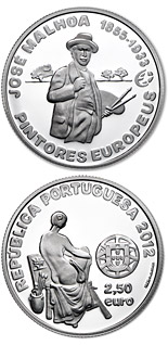 2.5  coin Portuguese painter José Malhoa | Portugal 2012