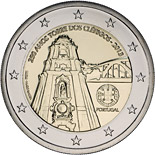 2 euro coin 250 Years of the Torre dos Clérigos | Portugal 2013