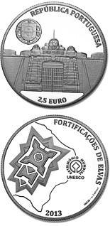 2.5 euro coin UNESCO World Heritage – Garrison Border Town Of Elvas And Its Fortifications | Portugal 2013