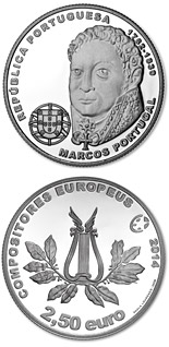 2.5 euro coin Marcos Portugal | Portugal 2014