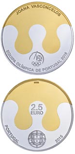 2.5 euro coin Olympic Games - Rio 2016 | Portugal 2015
