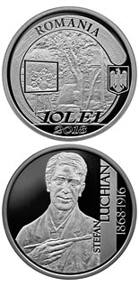 10 leu coin 150 years since Ștefan Luchian’s birth | Romania 2018