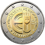 2 euro coin 10 Years of Slovakian Membership in European Union | Slovakia 2014