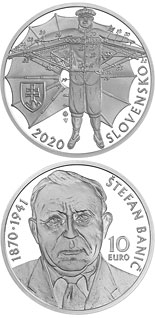 10 euro coin 150th anniversary of the birth of Štefan Banič | Slovakia 2020