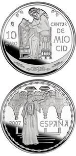 10 euro coin The Song of My Cid | Spain 2007