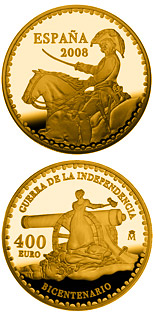 400 euro coin Bicentenary War of Independence | Spain 2008