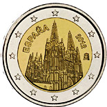 2 euro coin The Burgos Cathedral | Spain 2012