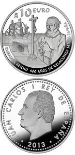 10 euro coin 400 Years of Japan-Spain Relations | Spain 2013