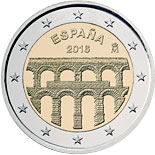 2 euro coin Old Town of Segovia and its Aqueduct | Spain 2016