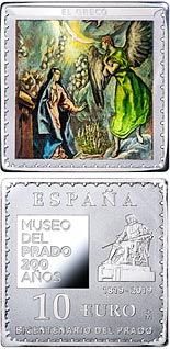 10 euro coin Bicentenary of the Museum del Prado - The Annunciation | Spain 2019