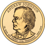 1 dollar coin Andrew Johnson (1865-1869) | USA 2011