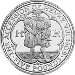 5 pound coin The 500th anniversary of the accession of Henry VIII | United Kingdom 2009
