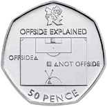 50 pence coin Football | United Kingdom 2011
