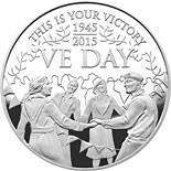5 pound coin The 70th Anniversary of VE Day Alderney | United Kingdom 2015