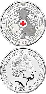 5 pound coin 150th anniversary of the British Red Cross | United Kingdom 2020