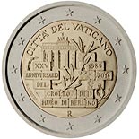 2 euro coin 25 Years since the Fall of the Berlin Wall | Vatican City 2014